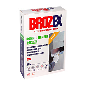 Шпаклевка цементная финишная "BROZEX ФИНИШ ЦЕМЕНТ" WR 75, 20 кг (фото)